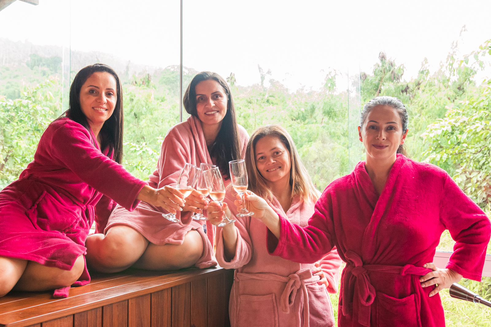 Ambiente acolhedor do spa